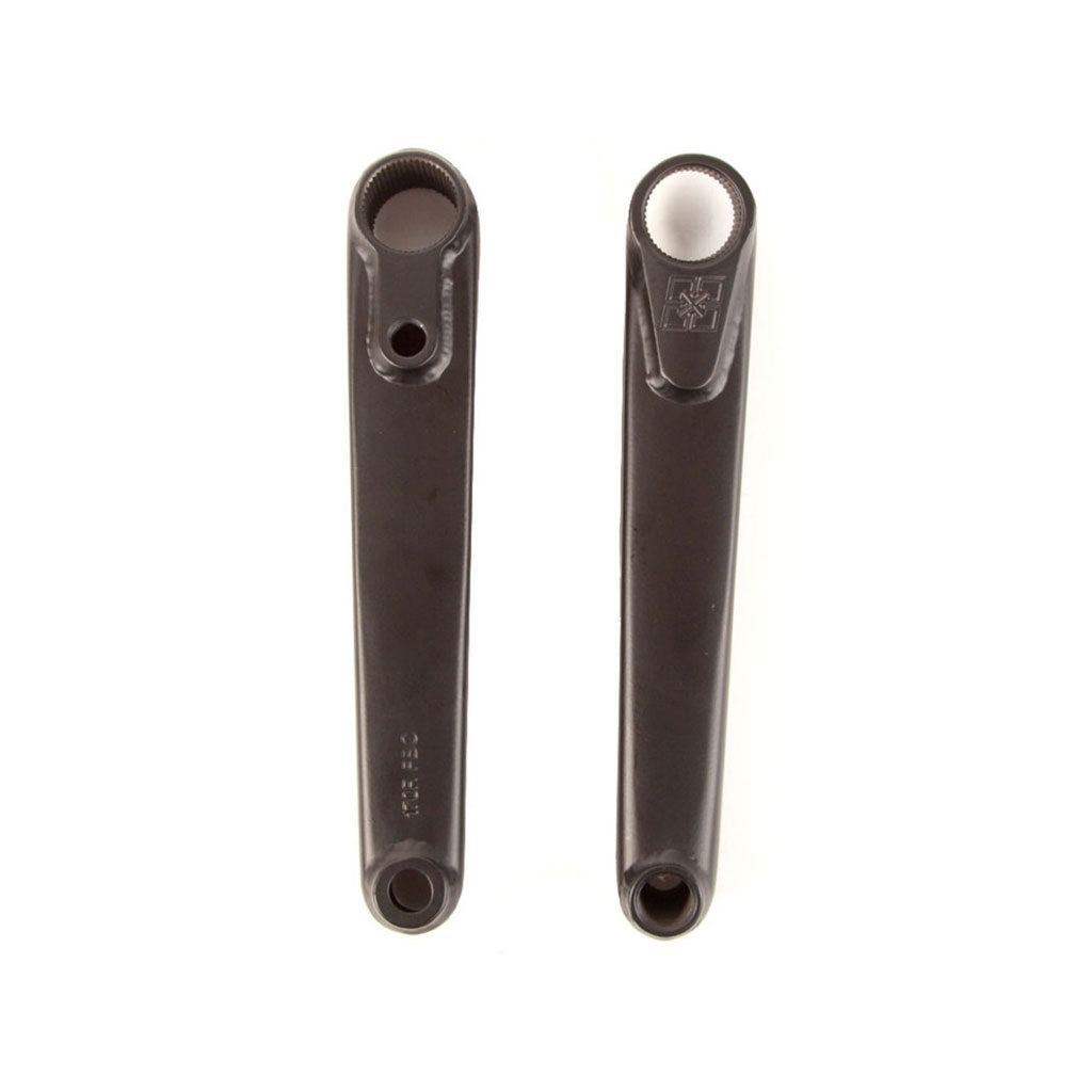 A pair of Fit Blunt Cranks featuring grind resistance on a white background.