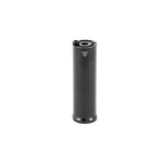 The Fly Bikes Acero TR Peg, CNC machined from 4140 Cr-Mo steel, is a black cylindrical object featuring a small hole on top and the Fly Acero TR logo near the top edge, set against a white background.