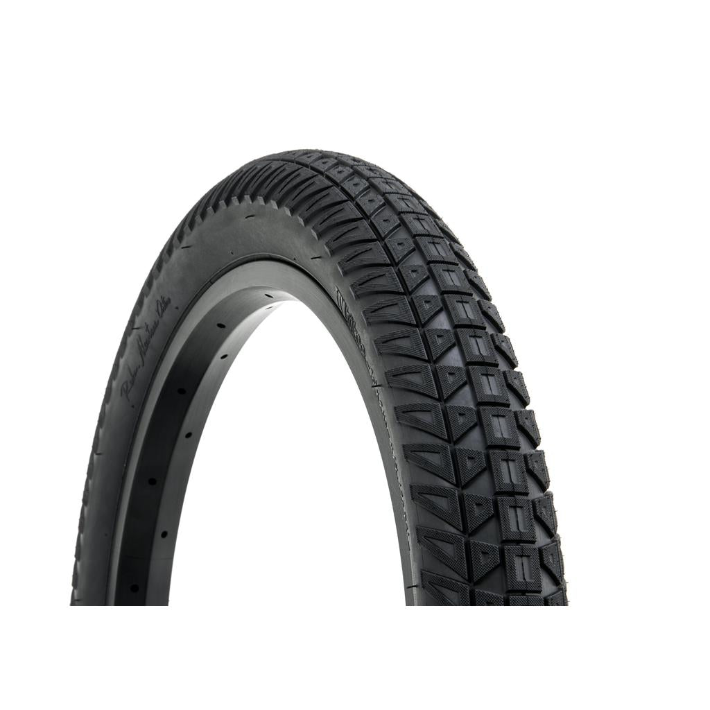 The Fly Bikes Ruben Tyre Ligera STD features a textured tread pattern against a white background and includes advanced HPPR layer technology for improved durability and performance, making it perfect for BMX enthusiasts.