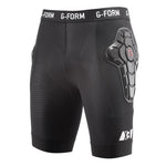 The black G-Form Pro-X3 Bike Short Liner includes body-mapped SmartFlex pads for thigh protection and features waistband branding.