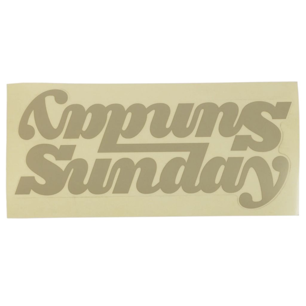 A large Sunday Classy Downbar Decal with the word 'sampuns sunday' on it.