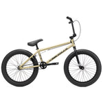 A Kink Curb 20 Inch Bike with black wheels, seat, and Kink Ace Grips. The frame has "Kink BMX" written on it. The bike features standard pedals, a rear brake, Mission Tracker Tyres, and pegs on both wheels.