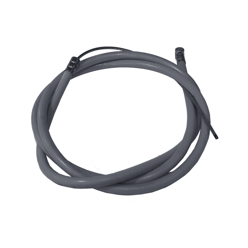 A grey DRS OEM Slick Brake Cable with a black rubber band.