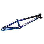 The Inspyre 2026 Concorde V3 Cruiser Pro XXL Frame is a metallic blue and black BMX racing frame with hydroformed tubes and "INSPIRE" in white on the main tube.