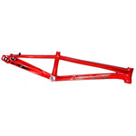 Red Inspyre Concorde V3 Pro XL BMX Race frame on a white background.