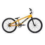 A yellow Inspyre EVO-C Pro Cruiser Disc Brake Bike on a white background featuring a carbon fork.