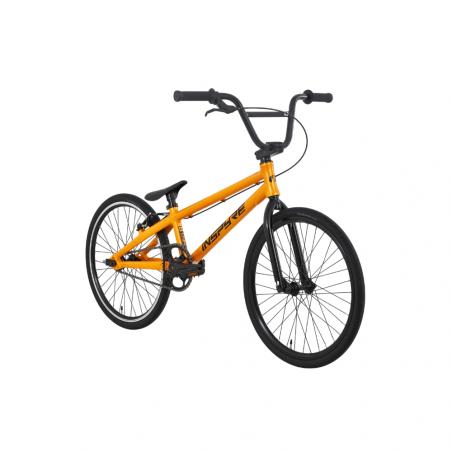 Inspyre Neo Expert Race Bike (2027) with black handlebars, seat, and tires, shown from a front side angle on a white background.
