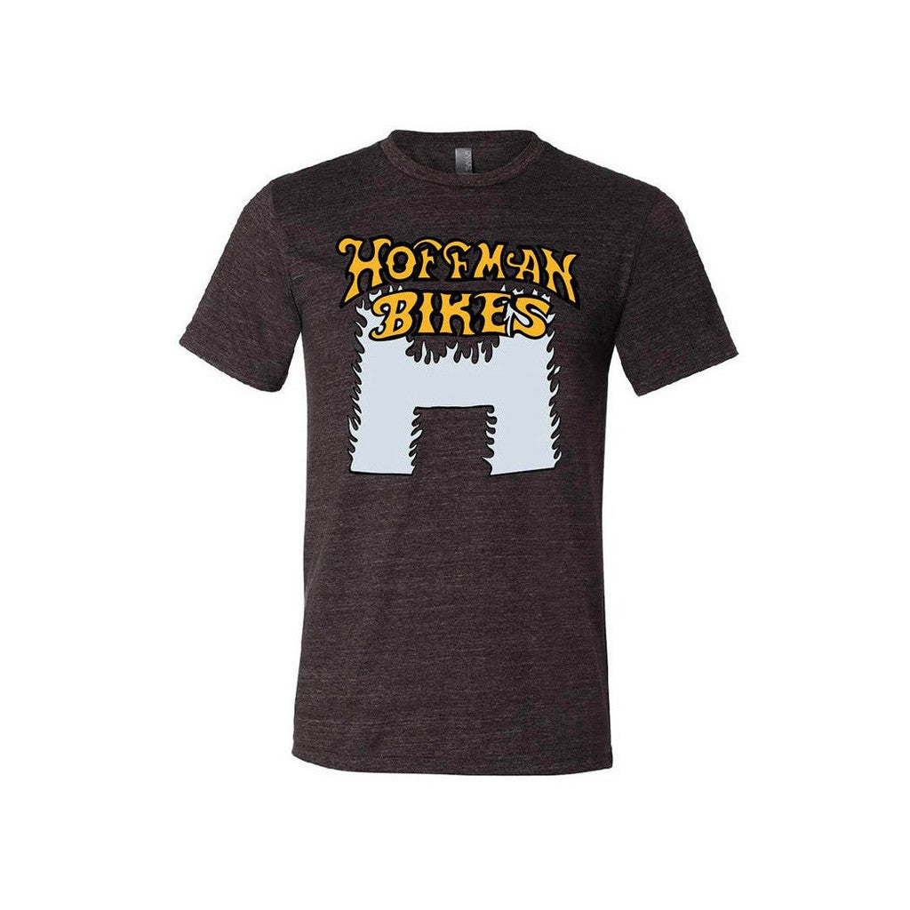 Hoffman Bikes Flaming H"" T-Shirt / Charcoal/Silver / L""