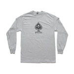 Metal Bikes Spade Long Sleeve T-Shirt / Grey/Black ink / XL