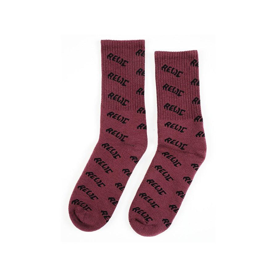 Relic Stoned Socks / Black/Purple / US10-13