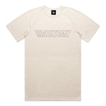 An LUXBMX Bike Athletics T-Shirt - Ecru with the word 'innumix' on it.