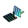 LUXBMX Holo Logo Sticker