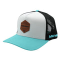 Teal/White