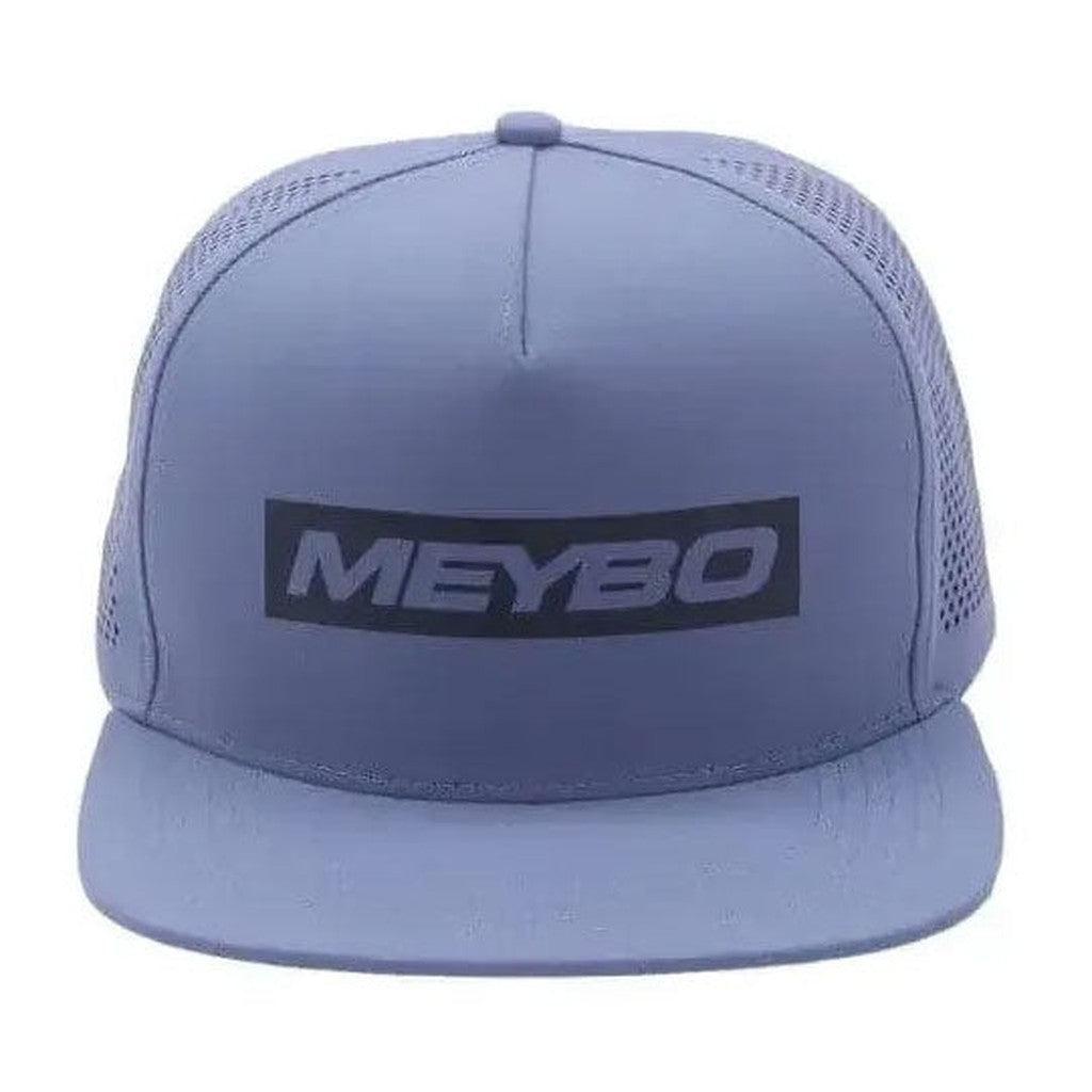 Meybo Podium Cap Snap Back Cap in blue, showcasing the "Meybo" logo on the front, ideal for embodying a winning mindset.