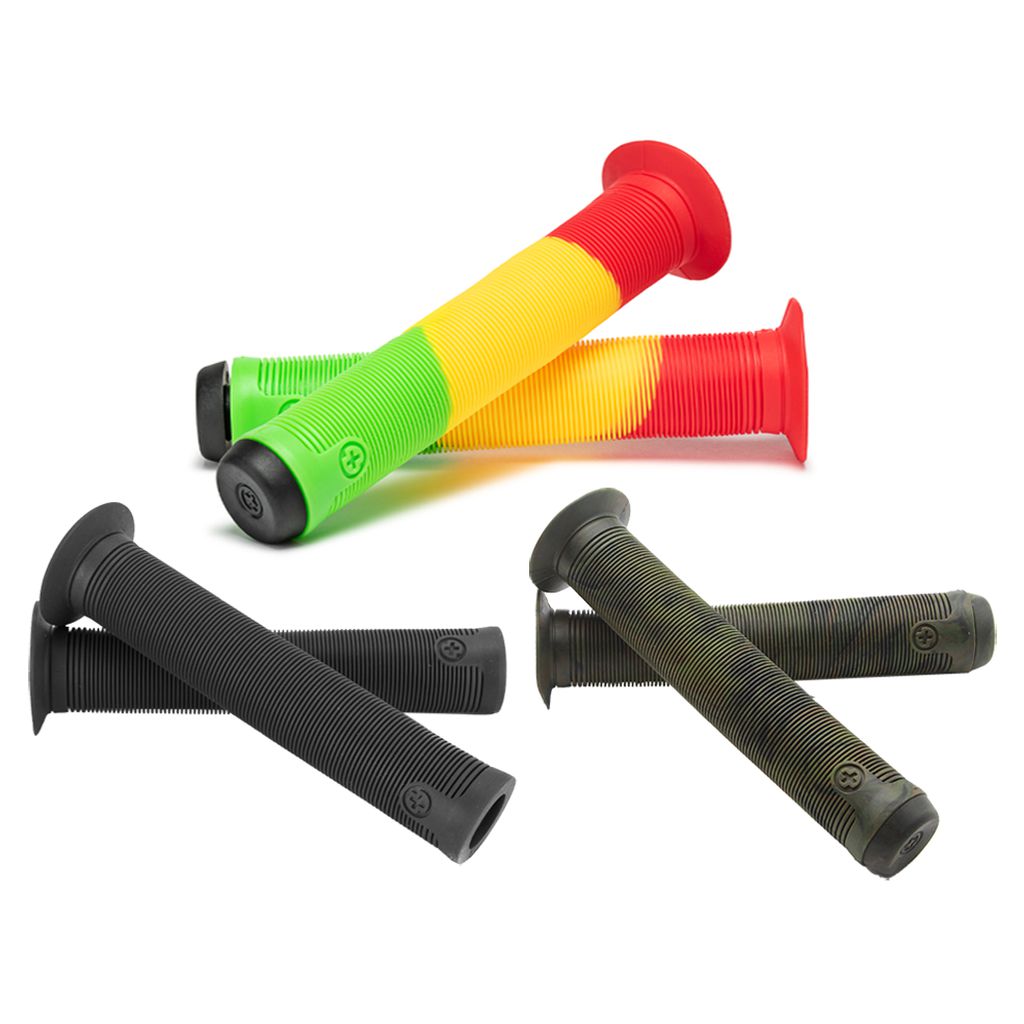 Four different colored Salt Plus XL Grips on a white background.