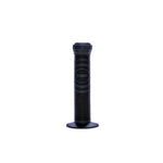A single Demolition Missile Grip in black rubber with a textured mushroom pattern and flared end, compatible with BMX grips and Demolition bar ends, standing upright on a white background.