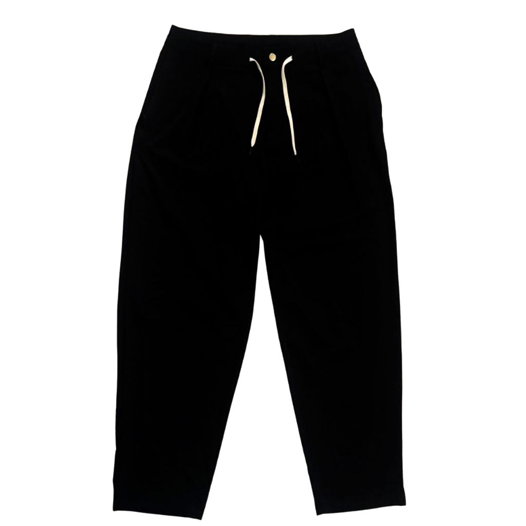 Monticule Ghosts Pants with a relaxed, baggy fit, drawstring waistband, and two side pockets, shown flat on white—ideal riding pants inspired by Devon Smillie.