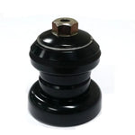 An oversized black Neco "PIG" 1-1/8 Push In Headset with a nut, resembling a pig.