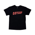 The Odyssey Electronical T-Shirt features "ODYSSEY" in bold red letters across the chest—a classic, statement-making addition to any wardrobe.