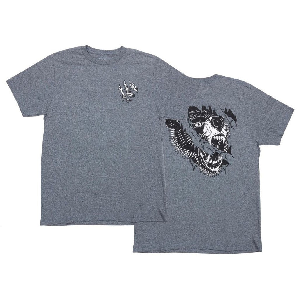 Odyssey Ripped Monogram T-Shirt / Heather Grey / S