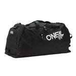 The Oneal TX800 Gear Bag in black, adorned with the "O'Neal 1970" logo, is made from durable polyester and equipped with multiple zippers and handles for versatile storage.