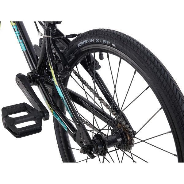 A black Position One Expert Bike (2024) with a durable aluminium frame.