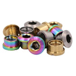 Pride Vortex Titanium Chainring Bolt - Short Kit / Oil Slick / 6.5mm