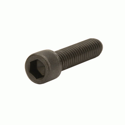 The Profile 3/8 Chromoly Hub Bolt is a black hex socket cap screw with a cylindrical head and threaded shaft, like those often used as axle bolts on Profile Racing hubs, shown against a plain light background.