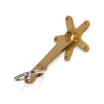Profile Crank Key Chain / Gold