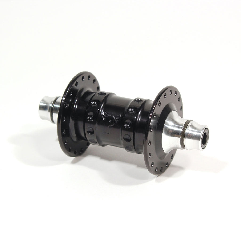A black Profile High Flange Front Hub (48H) on a white background.