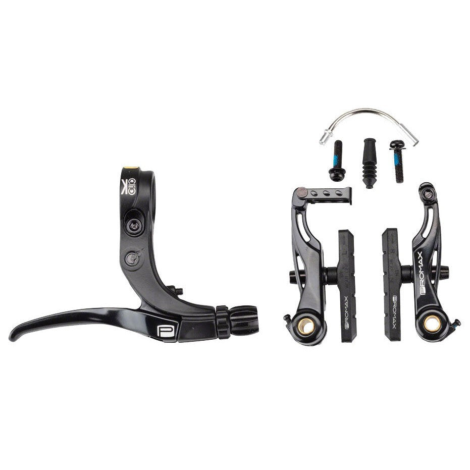 Kit Freins V-Brake Aluminium Complet Pour Vélo - Leviers, Câbles, Patins