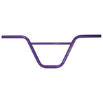 The DRS Retro Bars, a purple BMX handlebar with a crossbar inspired by the 80's style, is showcased against a white background.
