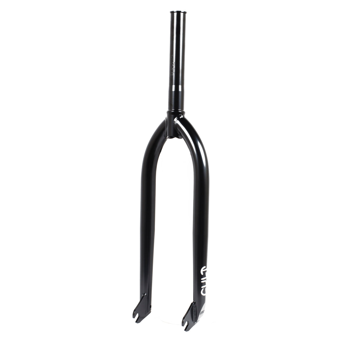 The Cult Race Fork (24 Inch) with straight steerer tube and dropouts, designed for 24" wheels, is shown upright against a white background.