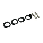 Enhance your Radio Raceline Helium Pro / Quartz Dropout Plate setup with four black washers and two silver bolts on a white background.