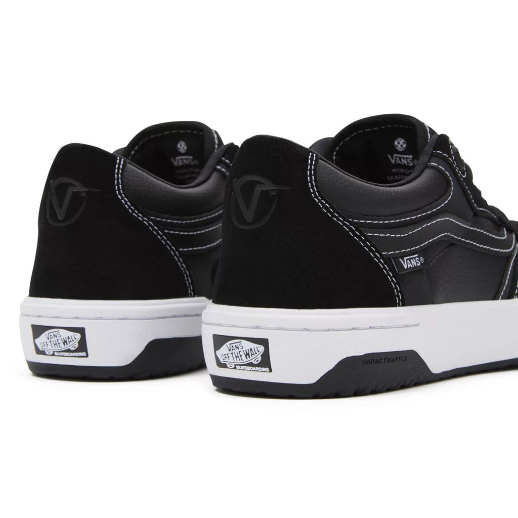 Vans Rowan 2 Shoes - Black/White. These classic skateboarding shoes provide impact protection and are the preferred choice of professional skater, Rowan 2.