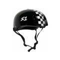 Matte Black/White Checkers