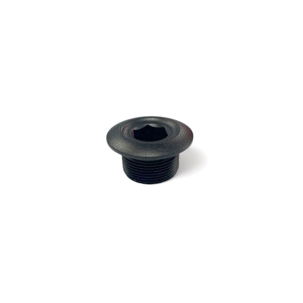 A black metal SD Crank Bolt for B-85 Crank with a flanged hex socket head and threaded body is shown against a plain white background.