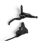 The Salvo Flat Mount Disk Brake Kit, shown in black on a white background, is an ideal upgrade for BMX racing or bikes needing flat mount compatibility with hydraulic disc brake lever and caliper set.