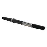 The ECLAT Seismic Axle, featuring a sleek black and silver design with threaded ends and a rubber grip, delivers unmatched stability.
