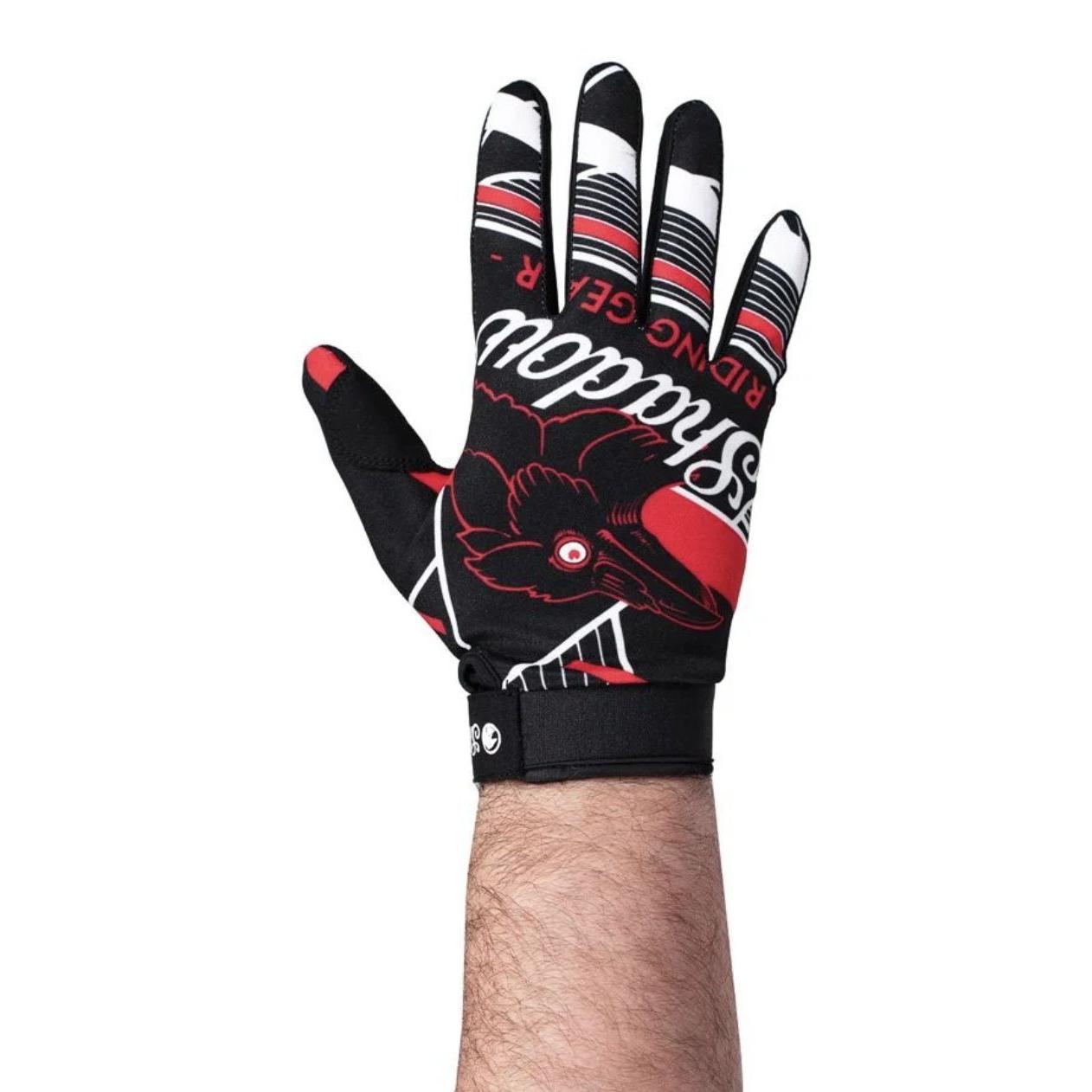 A man wearing a pair of Shadow Conspire Gloves with a good grip.