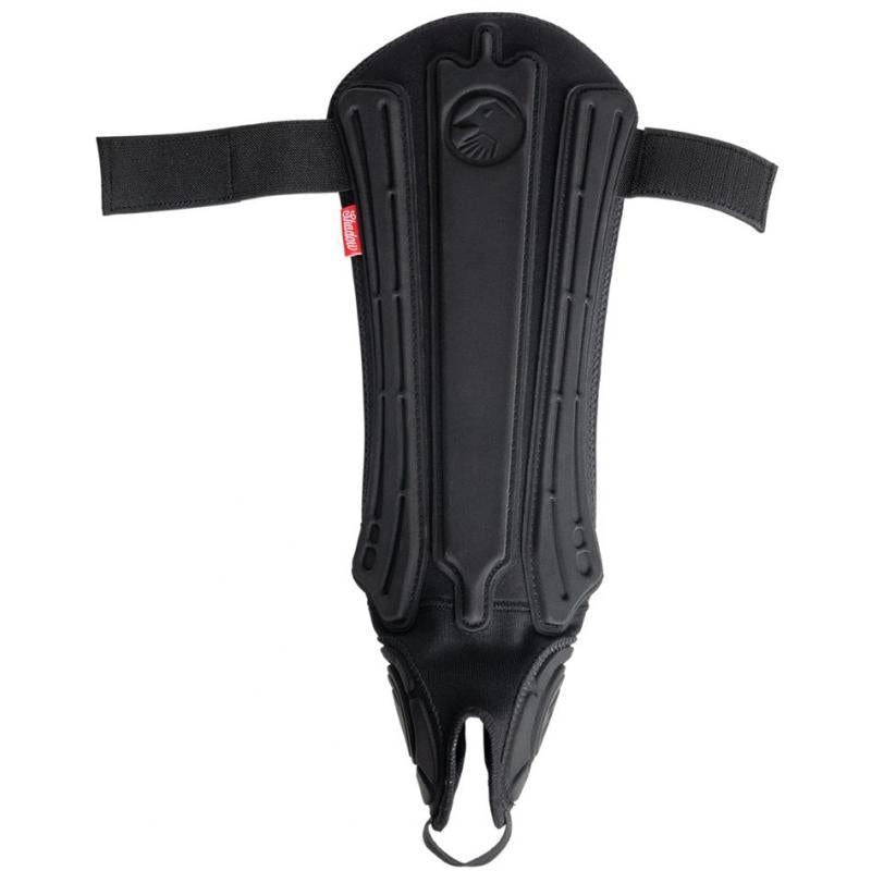 The Shadow Invisa-Lite Shin/Ankle Pad Combo offers superior protection with black 3D impact foam, adjustable straps, and a cushioned design. Its breathable neoprene ensures comfort, making it ideal for active sports enthusiasts.