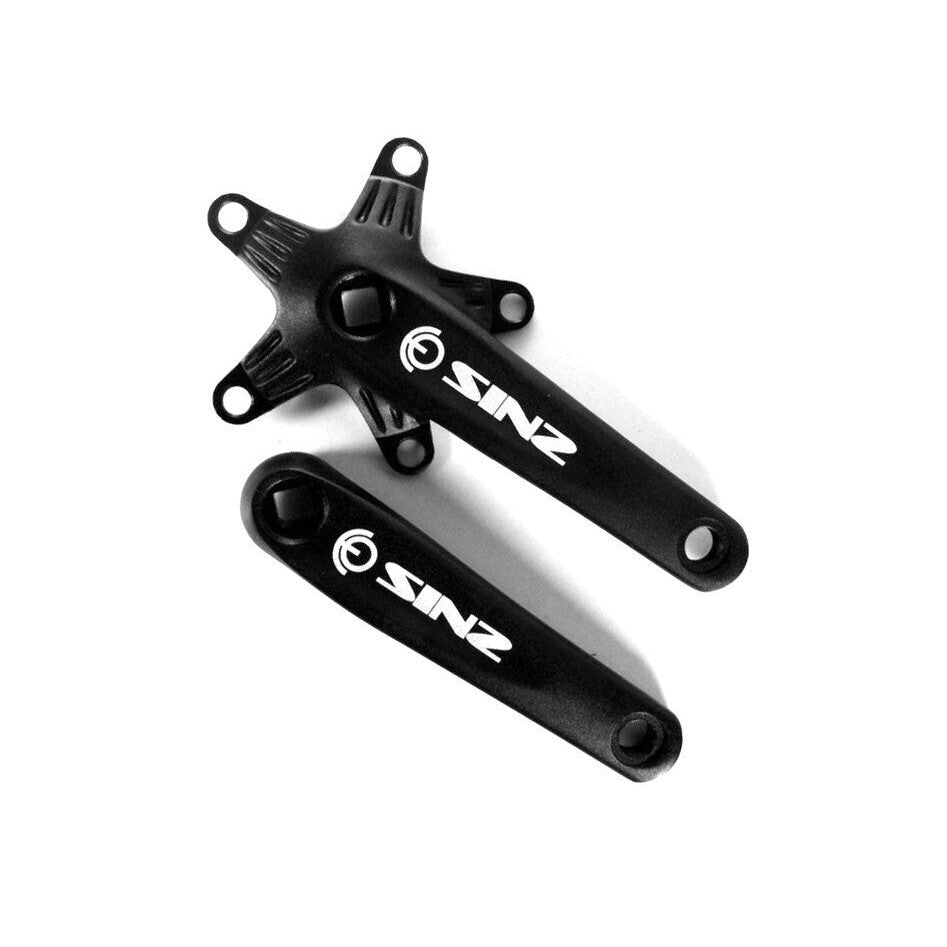Sinz Square Tapered BMX Cranks / Black / 155mm