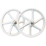 Skyway Tuff 6 Spoke Wheelset / White