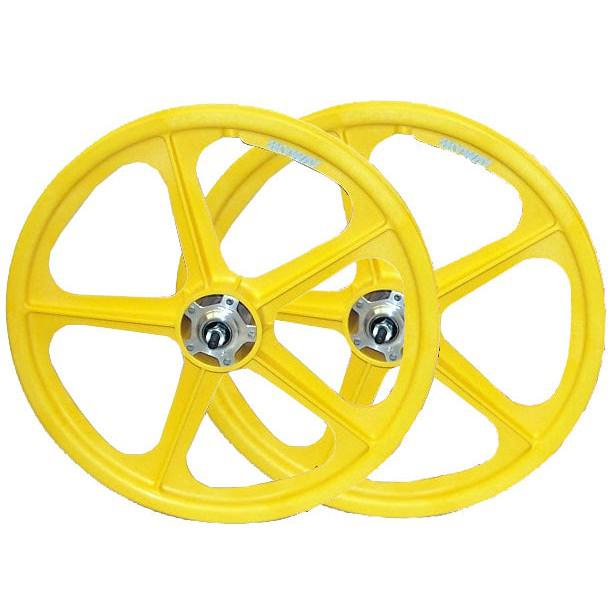 Skyway Tuff II Rivet 20 Wheelset / Yellow