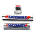 Chrome/Red/Blue