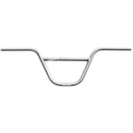 Experience the stylish S&M Grand Slam Bars with their sleek chrome design, featuring an 8.25" rise and a wide, curved aesthetic. These handlebars are crafted from durable 4130 CrMo and come with a robust central support bar for strength and style on any ride.