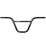The S&M Sandbar (Dave Krone) black BMX handlebar boasts durable chromoly tubing, a sleek crossbar design, and a logo on the front.