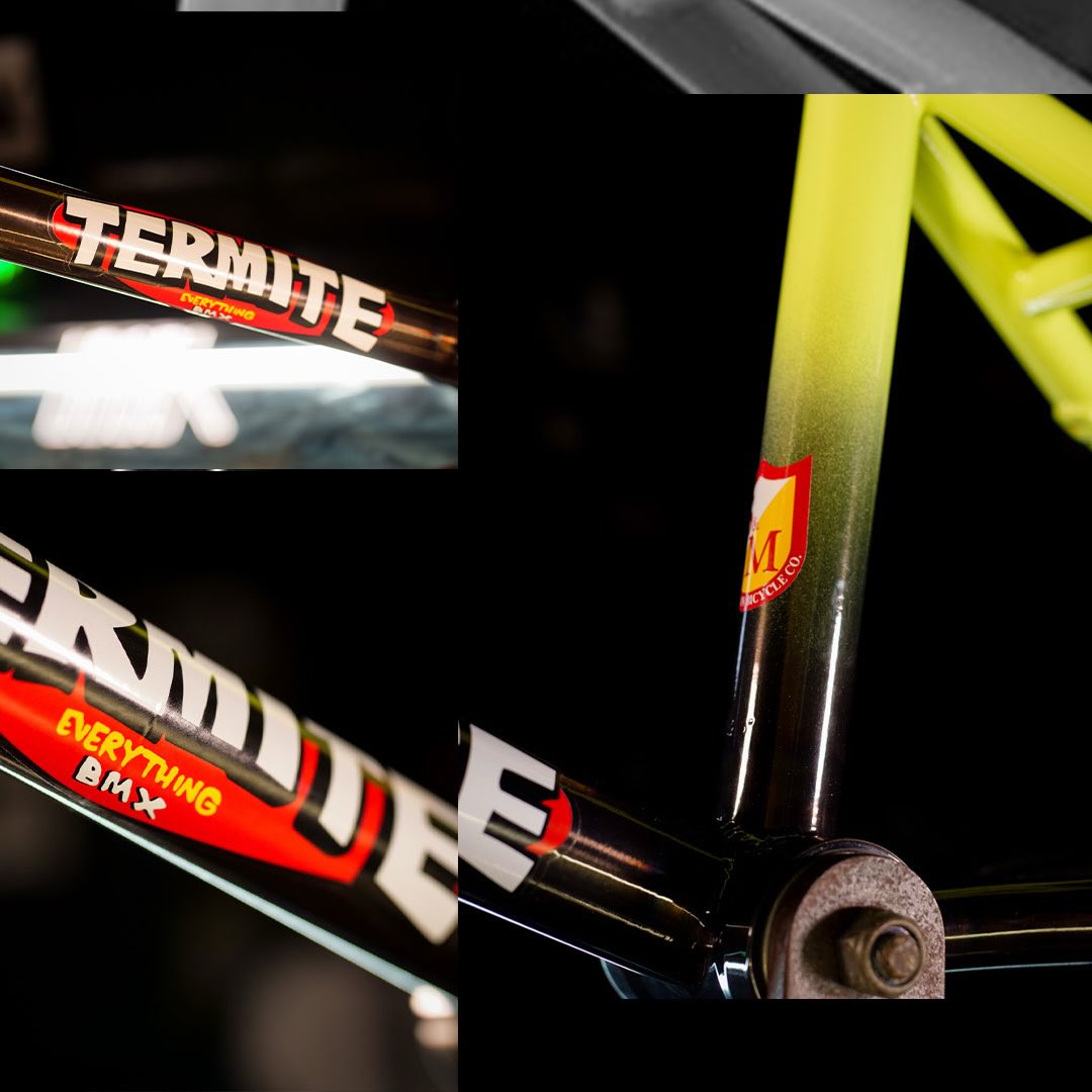S&M Termite ATF XL decal and yellow to black fade close up