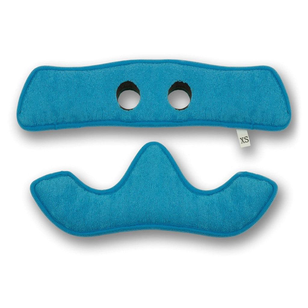 A S-One Lifer Helmet RAD Liner with a mustache on it.
