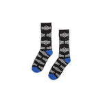 Sunday Socks Cornerstone All Over Crew  / Black